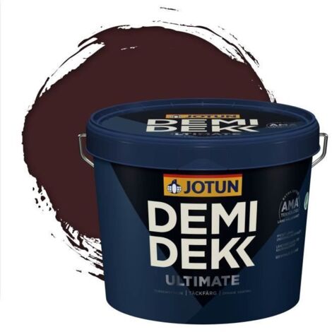 Peinture Bois - DEMI DEKK ULTIMATE - Satinée - RAL 3007 - Rouge Noir - 3L