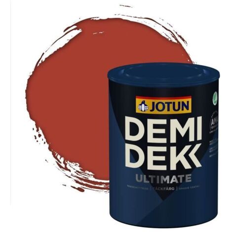 Peinture Bois - DEMI DEKK ULTIMATE - Satinée - RAL 3016 - 0,75L - Rouge Corail