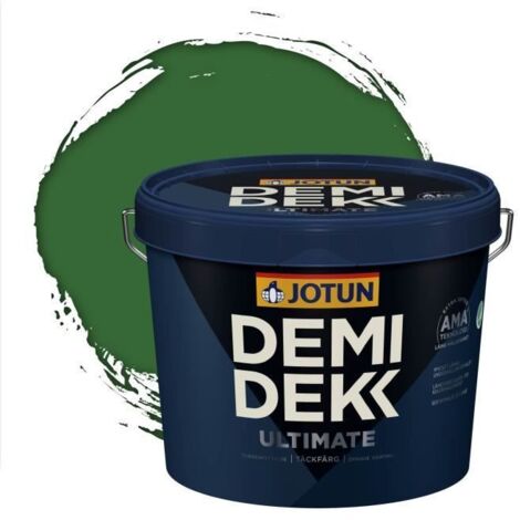 Peinture Bois - DEMI DEKK ULTIMATE - Satinée - RAL 6001 - 3L - Vert Émeraude