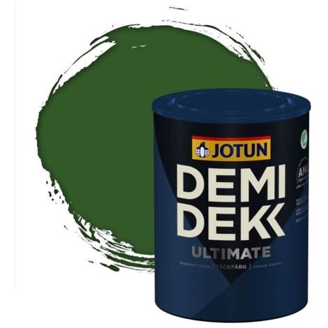 Peinture Bois - DEMI DEKK ULTIMATE - Satinée - RAL 6002 - 0,75L - Extérieur/Intérieur