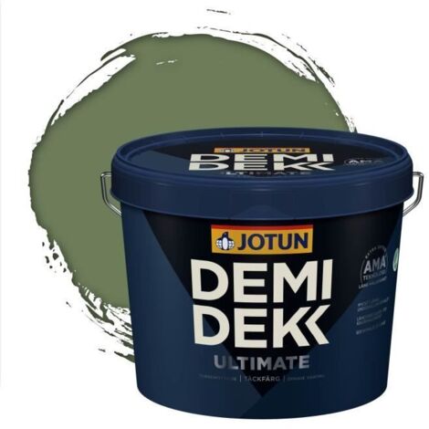 Peinture Bois - DEMI DEKK ULTIMATE - Satinée - RAL 6011 - 3L - Extérieur/Intérieur