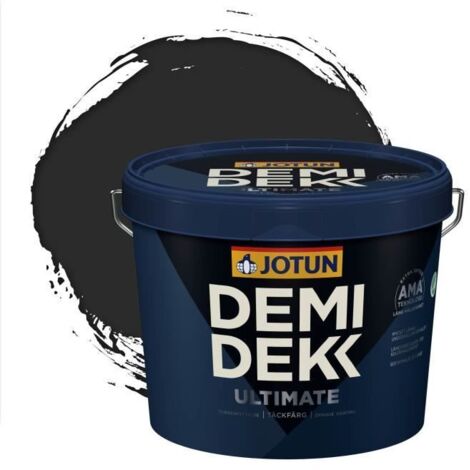 Peinture Bois - DEMI DEKK ULTIMATE - Satinée - RAL 9004 - 3L - Noir de Sécurité
