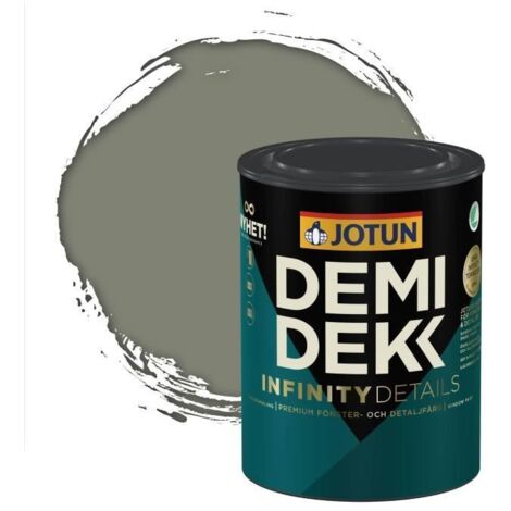 Peinture Bois - DEMIDEKK INFINITY DETAILS - Lasure Opaque Satinée - Gris Ciment - 0,75L