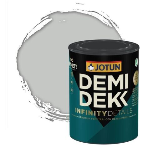 Peinture Bois - DEMIDEKK INFINITY DETAILS - Lasure Opaque Satinée - Gris Clair - 0,75L