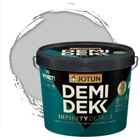 Peinture Bois - DEMIDEKK INFINITY DETAILS - Lasure Opaque Satinée - Gris Clair - 3L