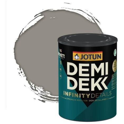 Peinture Bois - DEMIDEKK INFINITY DETAILS - Lasure Opaque Satinée - Gris Pierre - 0,75L