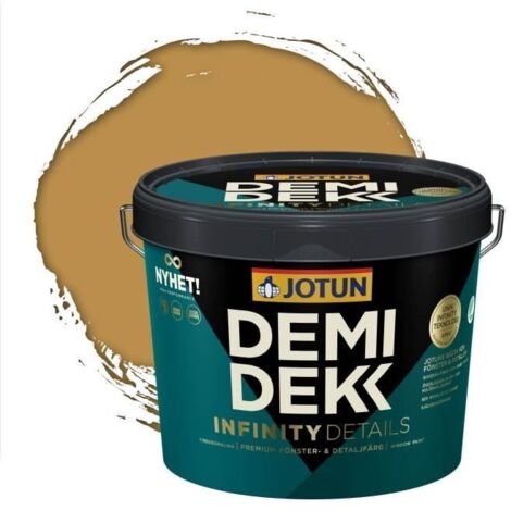 Peinture Bois - DEMIDEKK INFINITY DETAILS - Lasure Opaque Satinée - Jaune Ocre - 3L