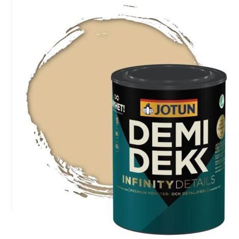 Peinture Bois - DEMIDEKK INFINITY DETAILS - Lasure Opaque Satinée - RAL 1014 - 0,75L