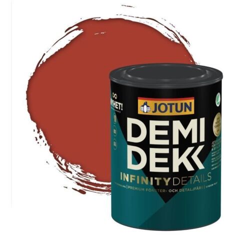 Peinture Bois - DEMIDEKK INFINITY DETAILS - Lasure Opaque Satinée - RAL 3016 - 0,75L