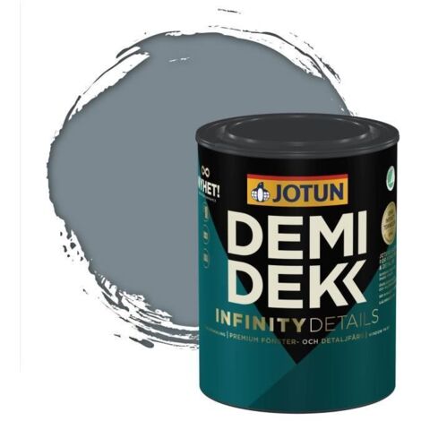 Peinture Bois - DEMIDEKK INFINITY DETAILS - Lasure Opaque Satinée - RAL 7000 - Gris Petit-Gris - 0,75L