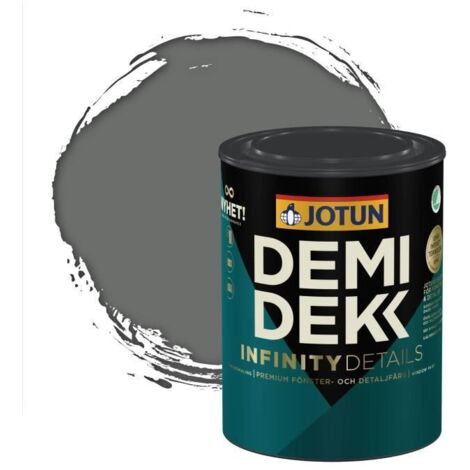 Peinture Bois - DEMIDEKK INFINITY DETAILS - Lasure Opaque Satinée - RAL 7005 - 0,75L