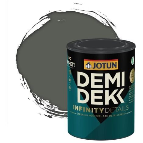 Peinture Bois - DEMIDEKK INFINITY DETAILS - Lasure Opaque Satinée - RAL 7010 - Gris Tente - 0,75L