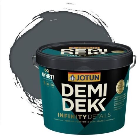 Peinture Bois - DEMIDEKK INFINITY DETAILS - Lasure Opaque Satinée - RAL 7011 - Gris Fer - 3L