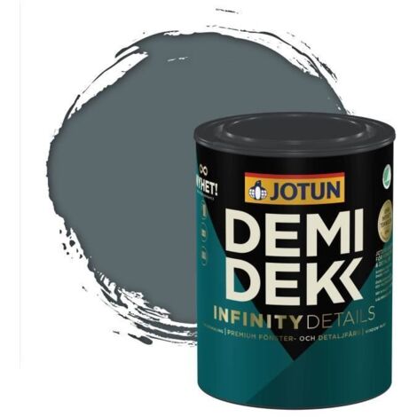Peinture Bois - DEMIDEKK INFINITY DETAILS - Lasure Opaque Satinée - RAL 7031 - 0,75L