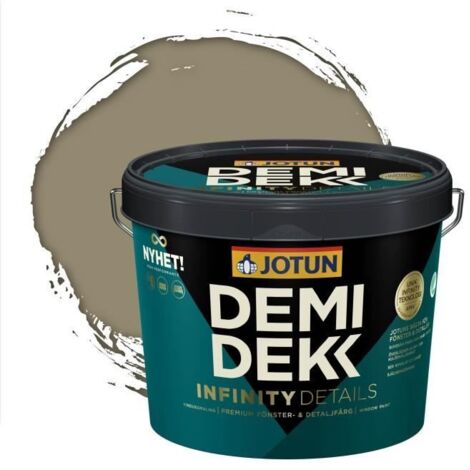 Peinture Bois - DEMIDEKK INFINITY DETAILS - Lasure Opaque Satinée - RAL 7034 - 3L