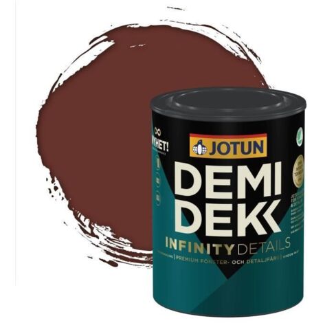 Peinture Bois - DEMIDEKK INFINITY DETAILS - Lasure Opaque Satinée - RAL 8012 - 0,75L