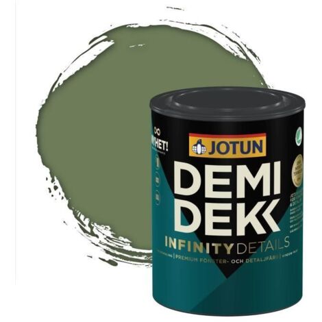 Peinture Bois - DEMIDEKK INFINITY DETAILS - RAL 6011 - Vert Réséda - 0,75L Satinée