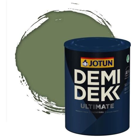 Peinture Bois - DEMIDEKK ULTIMATE - Satinée - RAL 6011 - 0,75L - Extérieur/Intérieur
