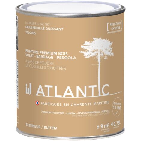 Peinture bois extérieurs - RAL 1001 Sable mouillé Ouessant - 750ML - ATLANTIC