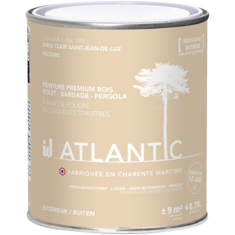 Peinture bois extérieurs -RAL 1015 Sable clair Saint Jean de Luz- 750ML - ATLANTIC