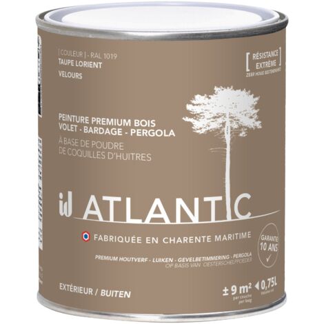 Peinture bois extérieurs - RAL 1019 Taupe Lorient - 750ML - ATLANTIC