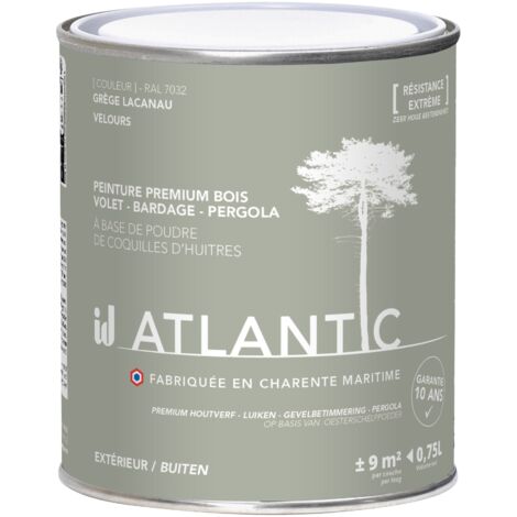 Peinture bois extérieurs - RAL 7032 grège Lacanau - 750ML - ATLANTIC