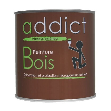 Peinture addict bois 0,5 l bg blanc