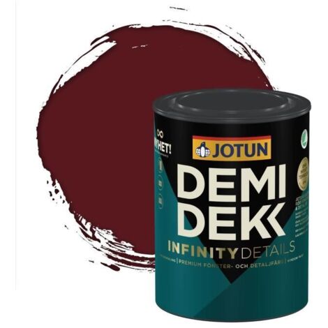 Peinture Bois - JOTUN - Lasure Opaque Satinée - RAL 3005 - Rouge Vin - 0,75L