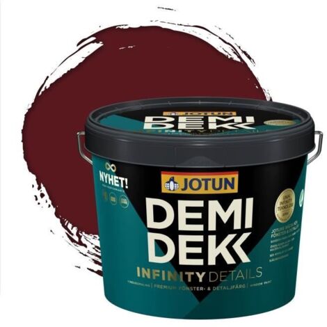 Peinture Bois - JOTUN - Lasure Opaque Satinée - RAL 3005 - Rouge Vin - 3L