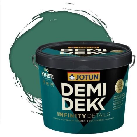 Peinture Bois - JOTUN - Lasure Opaque Satinée - RAL 6000 - Vert Patine - 3L