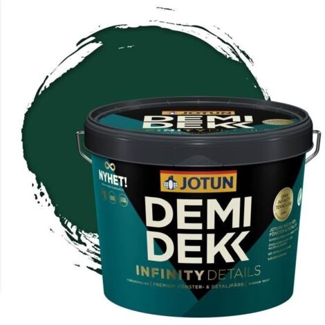Peinture Bois - JOTUN - Lasure Opaque Satinée - RAL 6005 - Vert Mousse - 3L