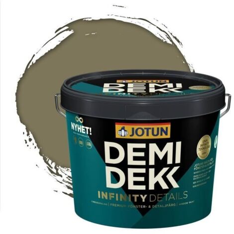 Peinture Bois - JOTUN - Lasure Opaque Satinée - RAL 6013 - Vert Jonc - 3L