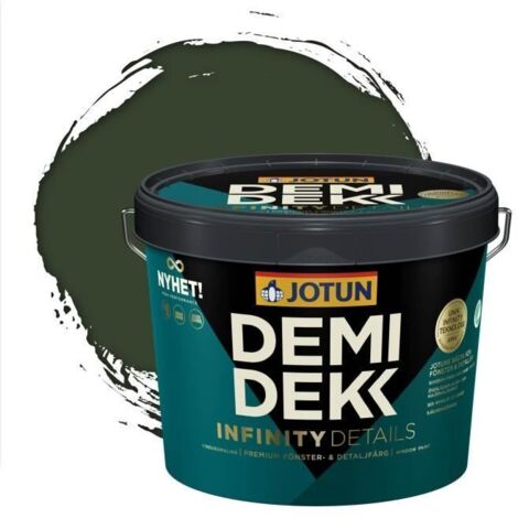 Peinture Bois - JOTUN - Lasure Opaque Satinée - RAL 6020 - Vert Oxyde Chromique - 3L