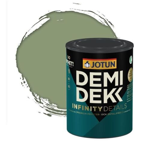 Peinture Bois - JOTUN - Lasure Opaque Satinée - RAL 6021 - Vert Pâle - 0,75L