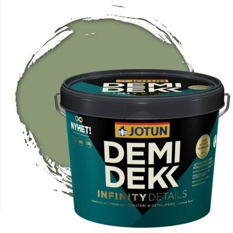 Peinture Bois - JOTUN - Lasure Opaque Satinée - RAL 6021 - Vert Pâle - 3L