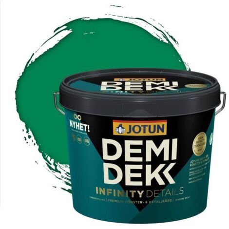 Peinture Bois - JOTUN - Lasure Opaque Satinée - RAL 6024 - Vert Signalisation - 3L