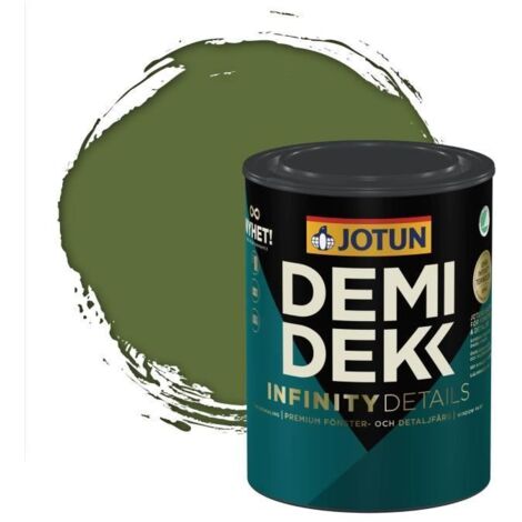 Peinture Bois - JOTUN - Lasure Opaque Satinée - RAL 6025 - Vert Fougère - 0,75L