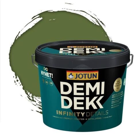 Peinture Bois - JOTUN - Lasure Opaque Satinée - RAL 6025 - Vert Fougère - 3L