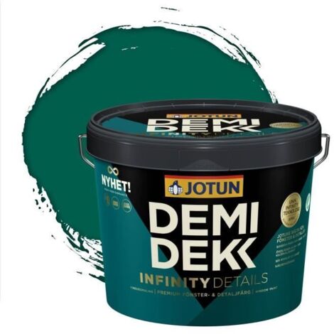 Peinture Bois - JOTUN - Lasure Opaque Satinée - RAL 6026 - Vert Opale - 3L