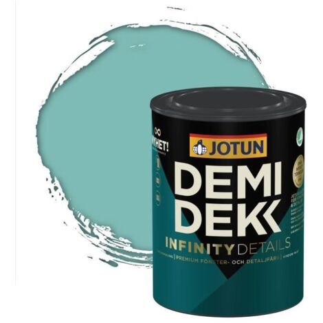 Peinture Bois - JOTUN - Lasure Opaque Satinée - RAL 6027 - Vert Clair - 0,75L
