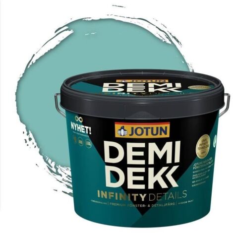 Peinture Bois - JOTUN - Lasure Opaque Satinée - RAL 6027 - Vert Clair - 3L