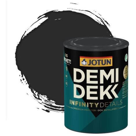Peinture Bois - JOTUN - Lasure Opaque Satinée - RAL 9004 - Noir de Sécurité - 0,75L