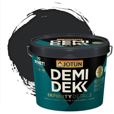 Peinture Bois - JOTUN - Lasure Opaque Satinée - RAL 9011 - Noir Graphite - 3L