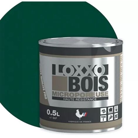 Loxxo Peinture Bois Glycéro Microporeuse - Haute Résistance - Intérieur & Extérieur - 0,5L