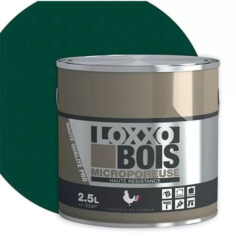 Loxxo Peinture Bois Glycéro Microporeuse - Haute Résistance - Intérieur & Extérieur - 0,5L