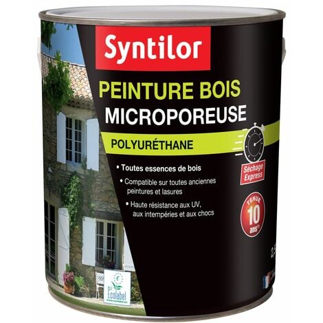 Peinture bois microporeuse brun normand ral 8014