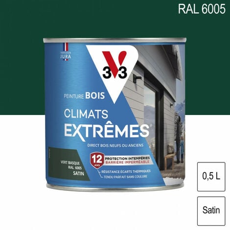 Peinture bois satin climat extrême 0,5L - plusieurs modèles disponibles