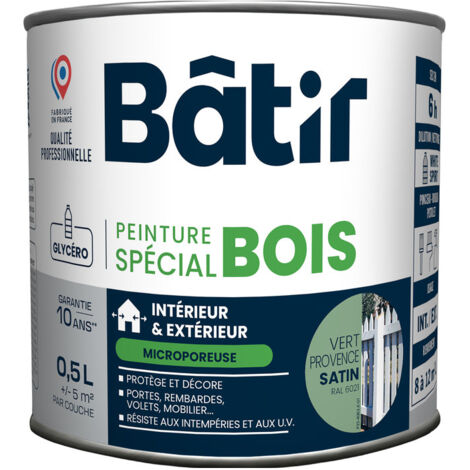 Peinture Bois Satinée Vert Pin Protection Durable Et Esthétique Pour Bois - Batir Peintures