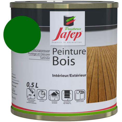 Peinture bois vert printemps 0,5l Jafep 0,5 L
