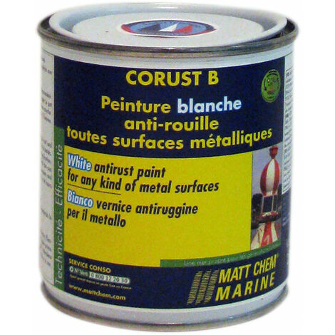 Peinture brillante anti-rouille - MATT CHEM - noir - 250 ml